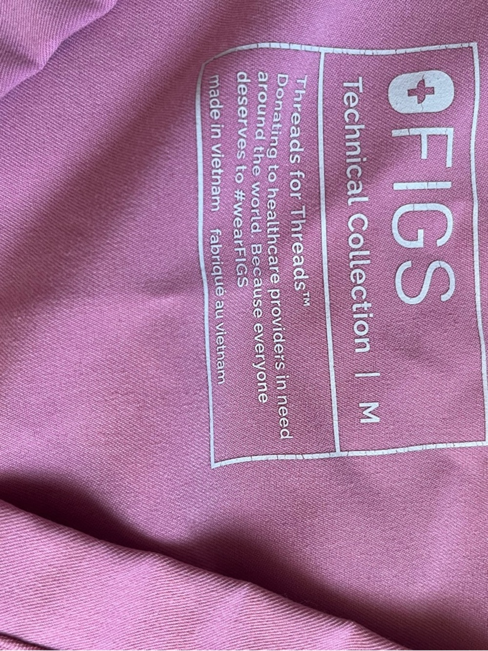 Figs chalk pink medium petite - Picture 3 of 6